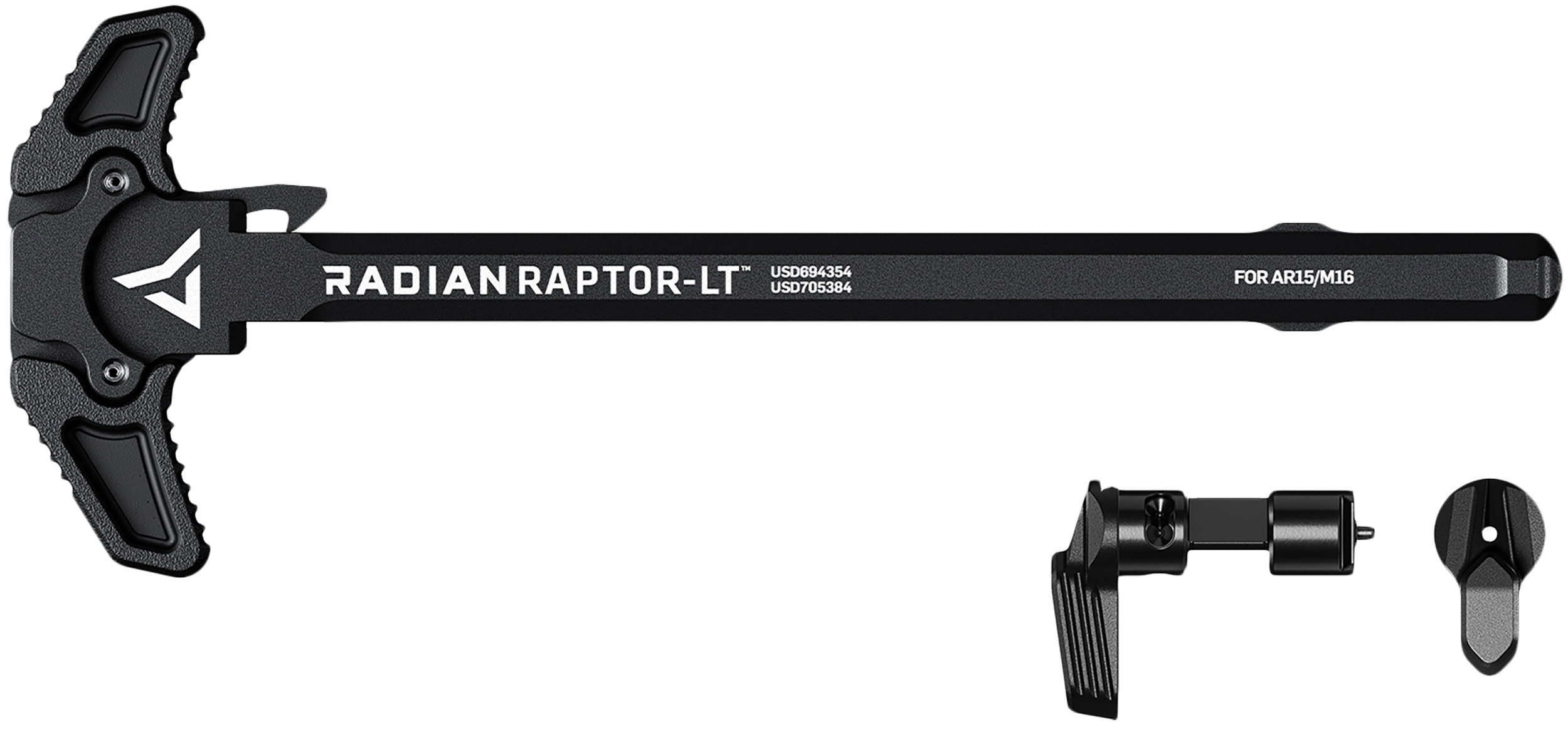 Radian Weapons R0290 Raptor LT Lightweight Charging Handle & 45/90 Talon Safety, Black, Ambi Controls, Fits Mil-Spec AR-15/M16 Platform