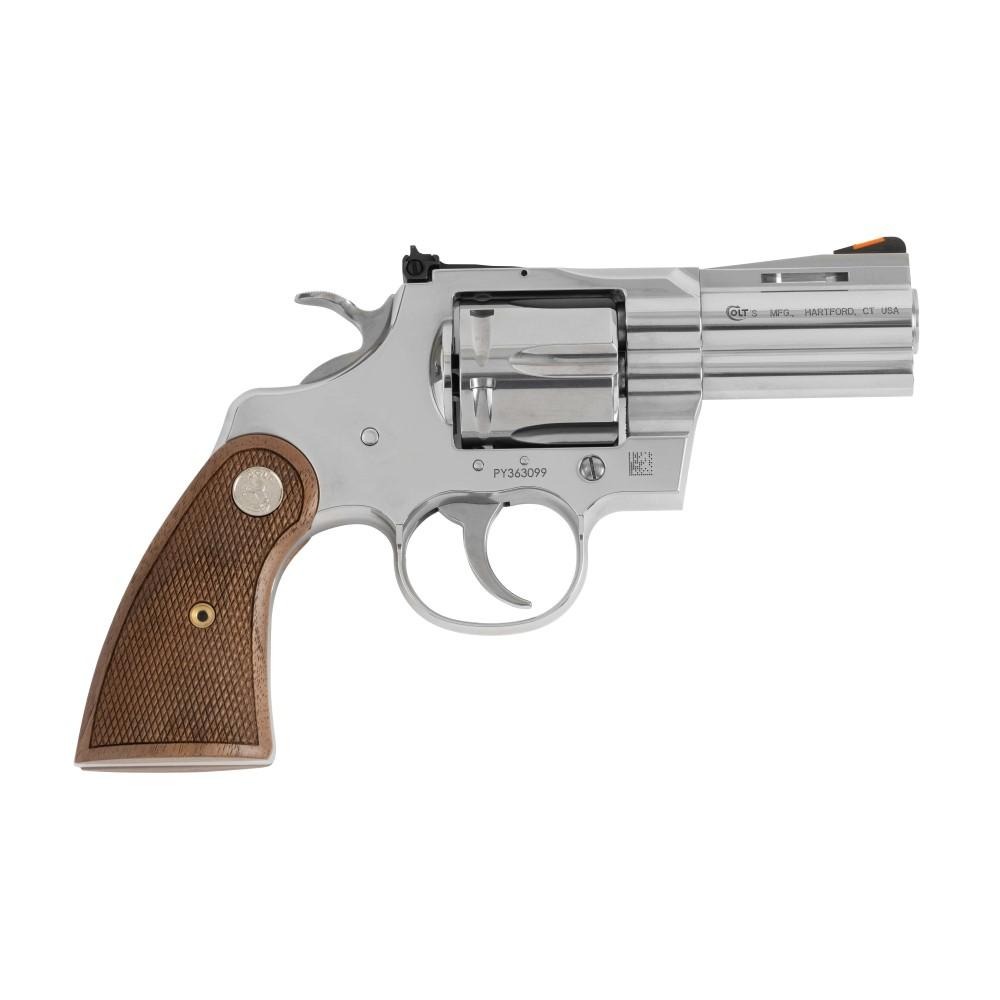 Colt Python Handgun .357 6rd Capacity 2.5" Barrel Stainless Steel with Wood Grips CA Compliant DEMO