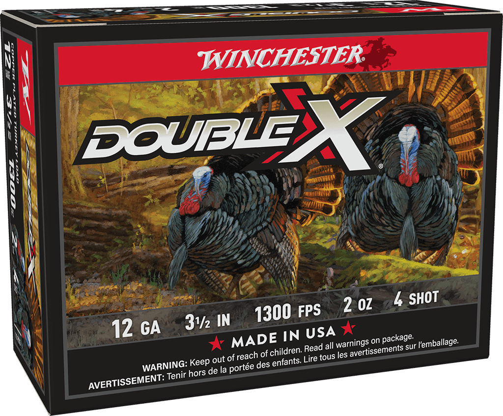 Winchester Ammo STH12354 Double X High Velocity Turkey 12Gauge 3.50" 2oz 4Shot 10 Per Box/10 Case
