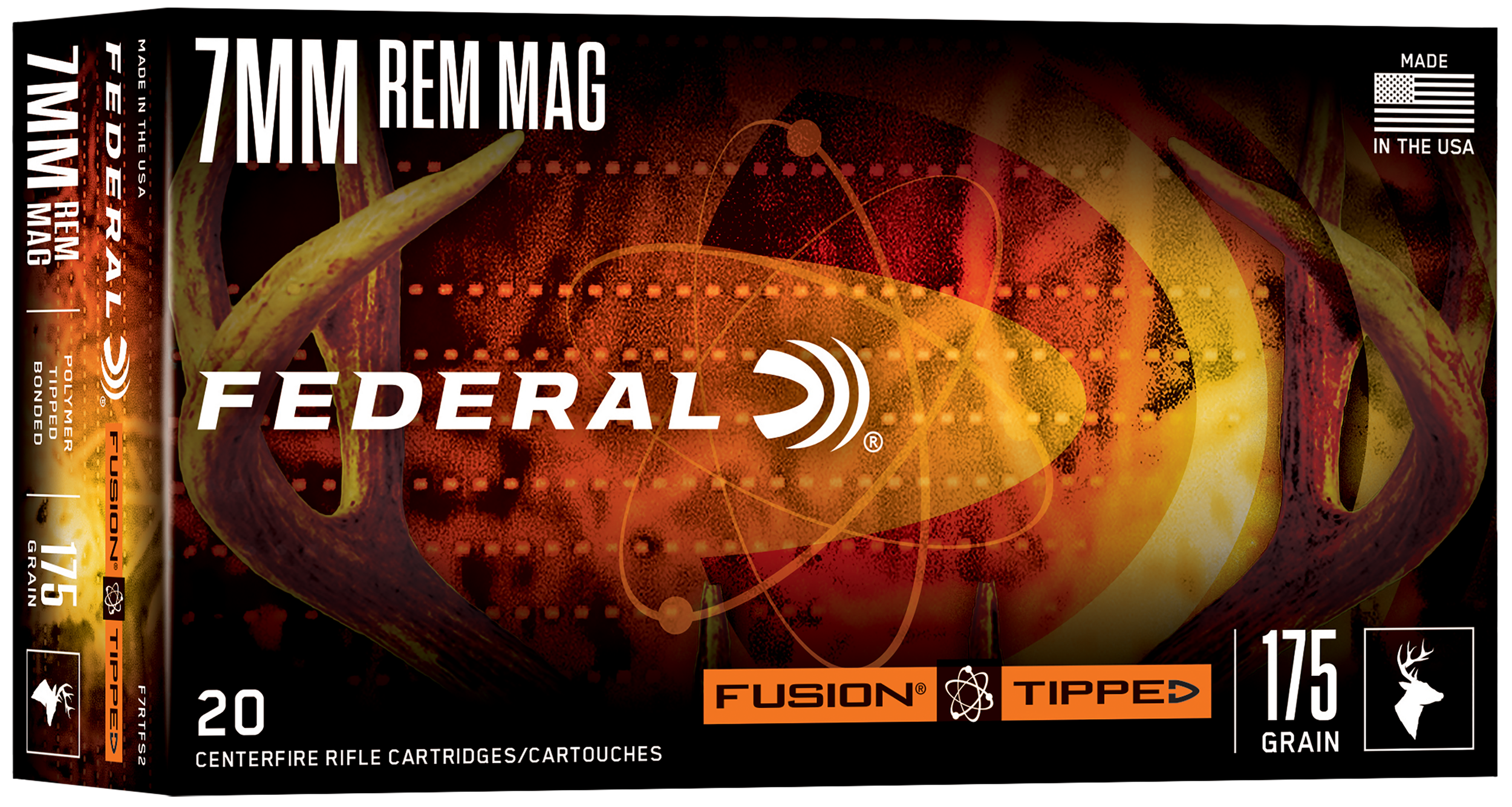 Federal F7RTFS2 Fusion  7mm 175gr Bonded Soft Point 20 Per Box/10 Case