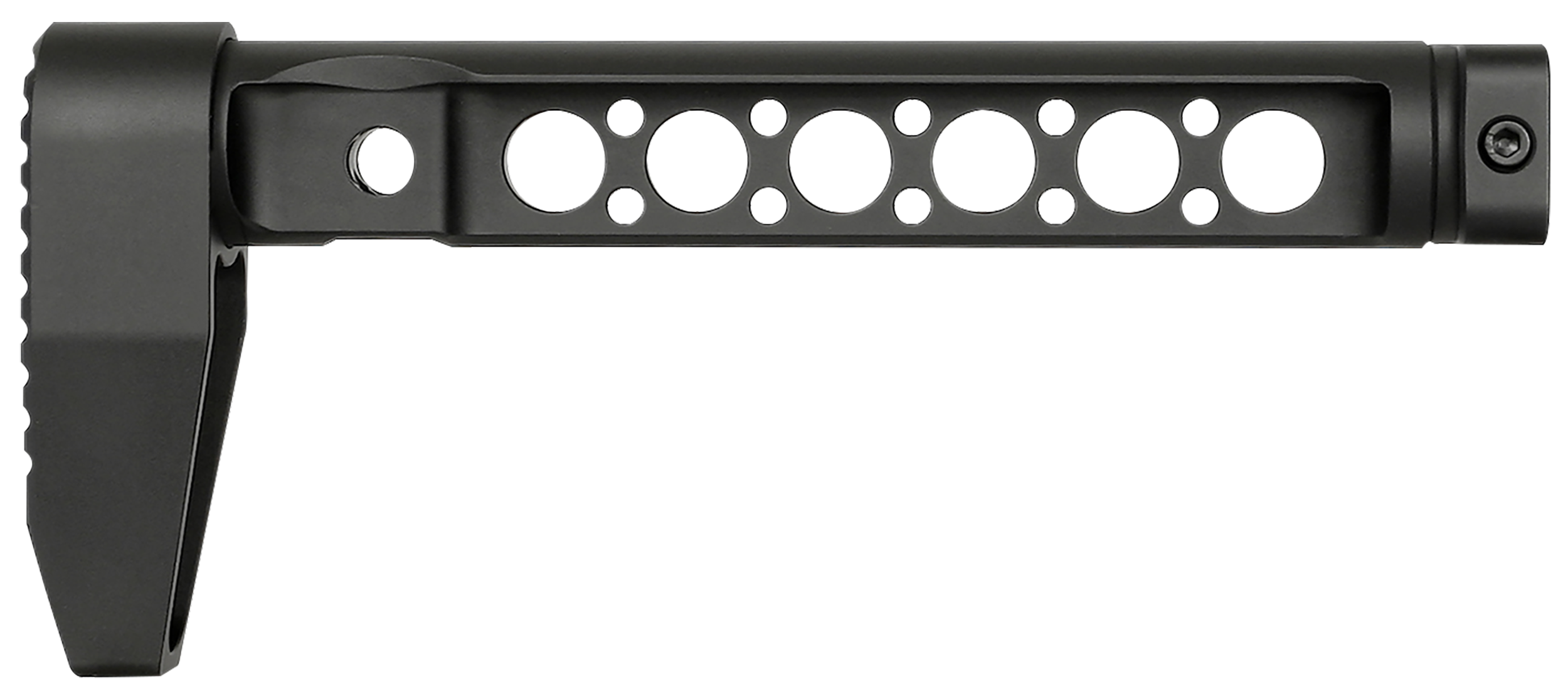 Midwest Industries MISTAPLWS Stock Tube  Aluminum Black Anodized AR-15