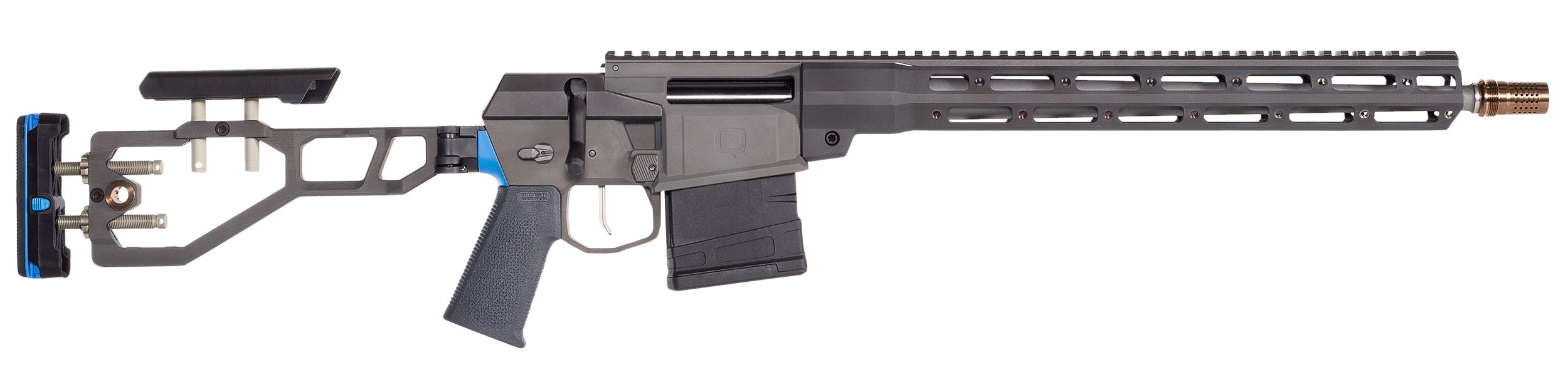 Q LLC FIX30816INBLU The Fix 308 Win 16" 10+1 Black Folding Stock