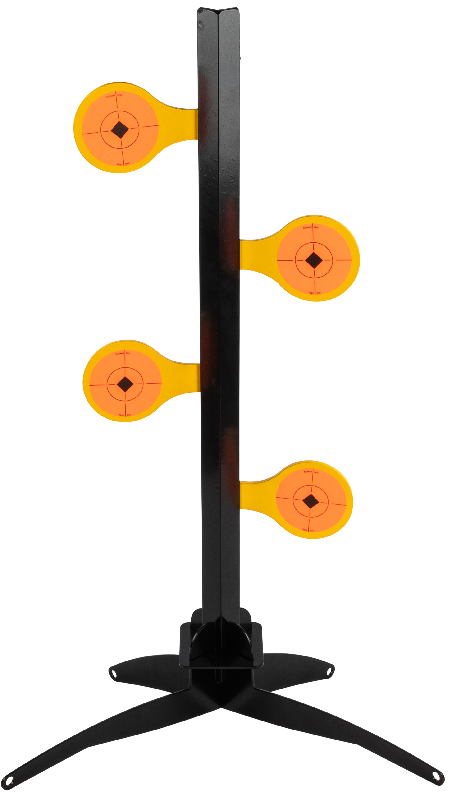 Birchwood Casey 47421 World of Targets Dueling Tree 3.50" Rimfire Pistol/Rifle Orange/Yellow Steel Circle w/Crosshair & Diamond