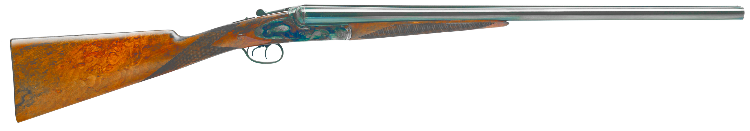Dickinson LLC  Plantation 28 Gauge Break Open 2.75" 2rd 30" Gloss Blued Side By Side Barrel, True Bone-Charcoal Case Hardening Engraved Receiver, English Style Turkish Walnut Stock