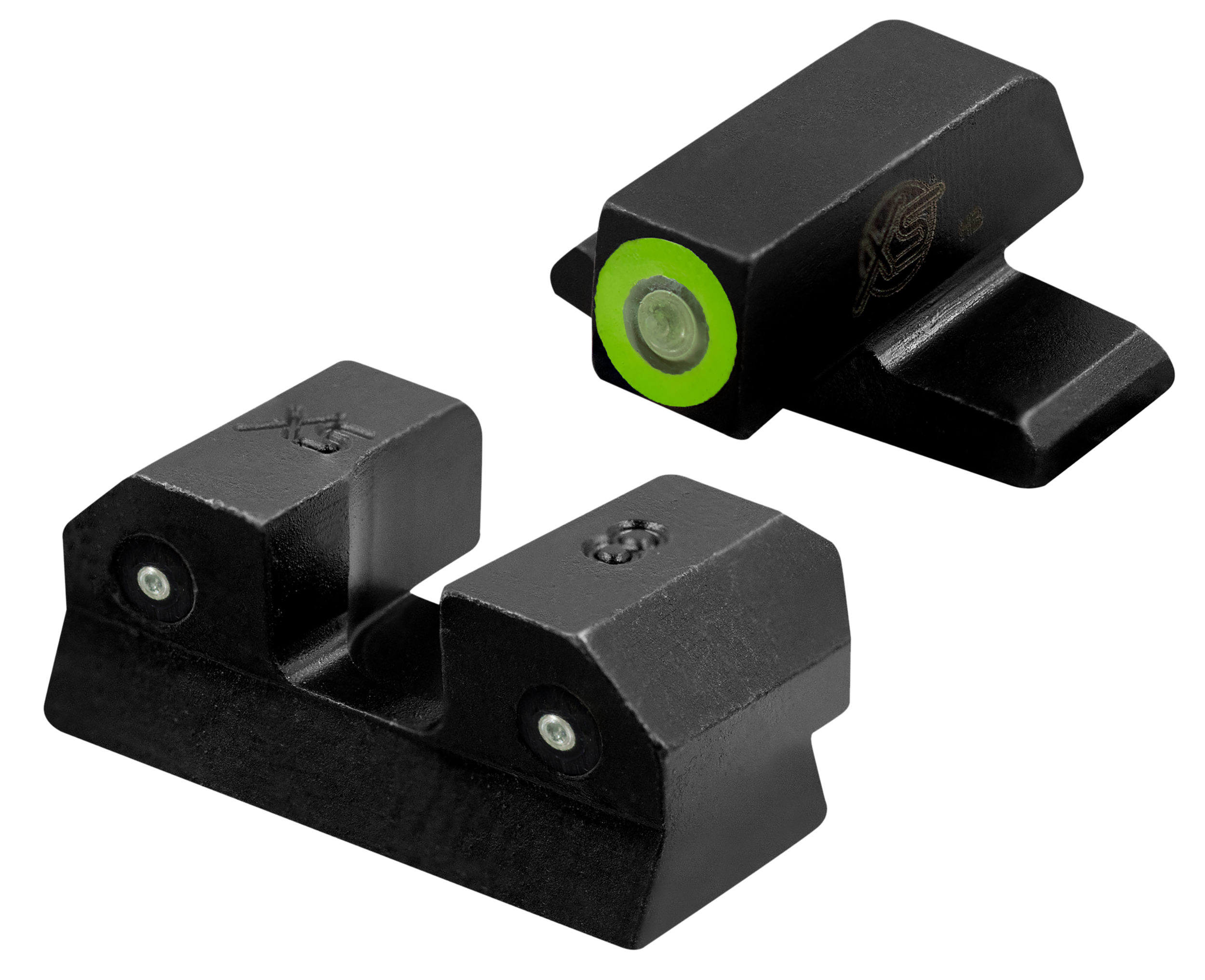 XS Sights SIR015P6G R3D Night Sights- Sig Sauer- Springfield Armory Black | Green Tritium Green Outline Front Sight Green Tritium Rear Sight