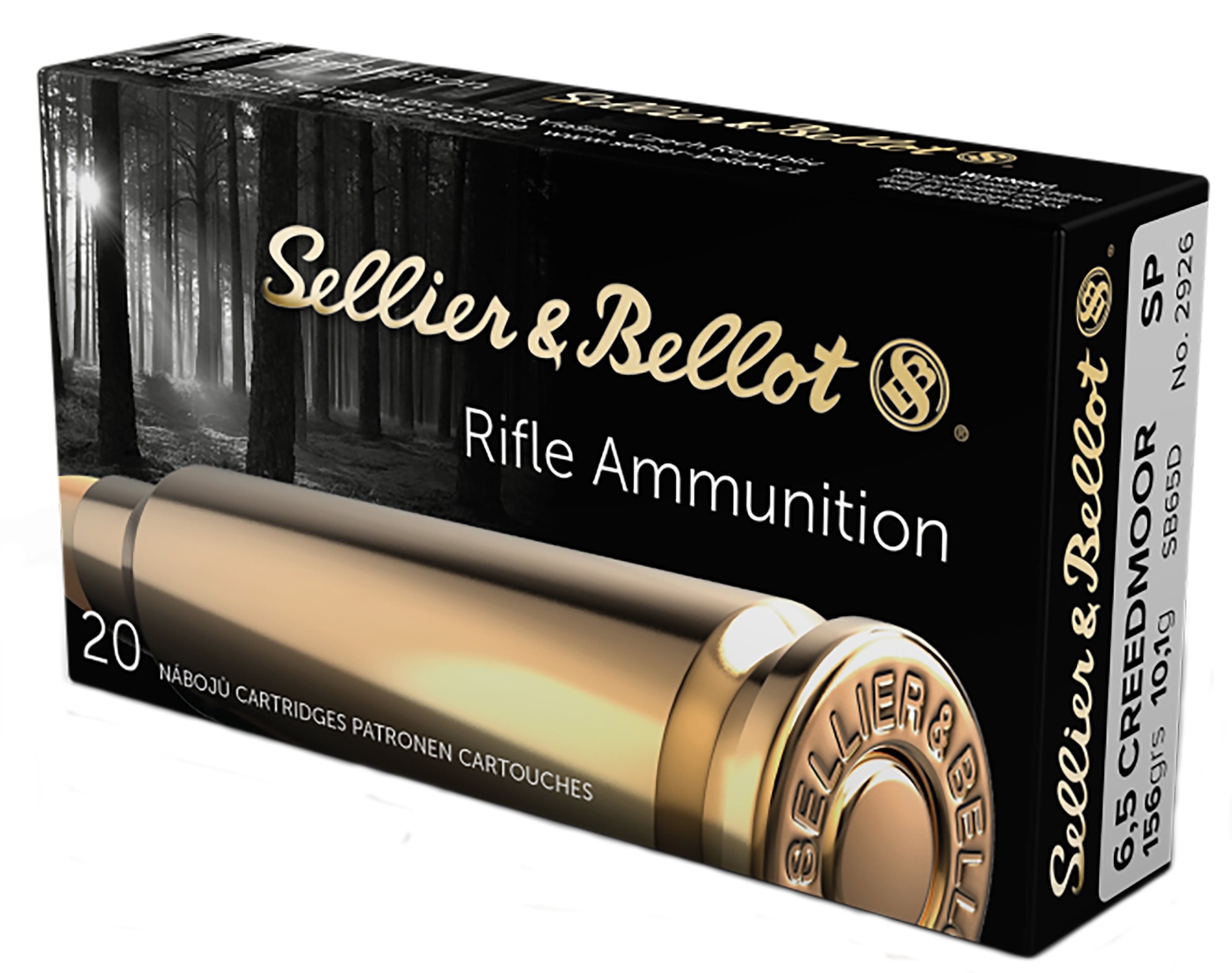 Sellier & Bellot SB65D Rifle  6.5Creedmoor 156gr Soft Point 20 Per Box/25 Case