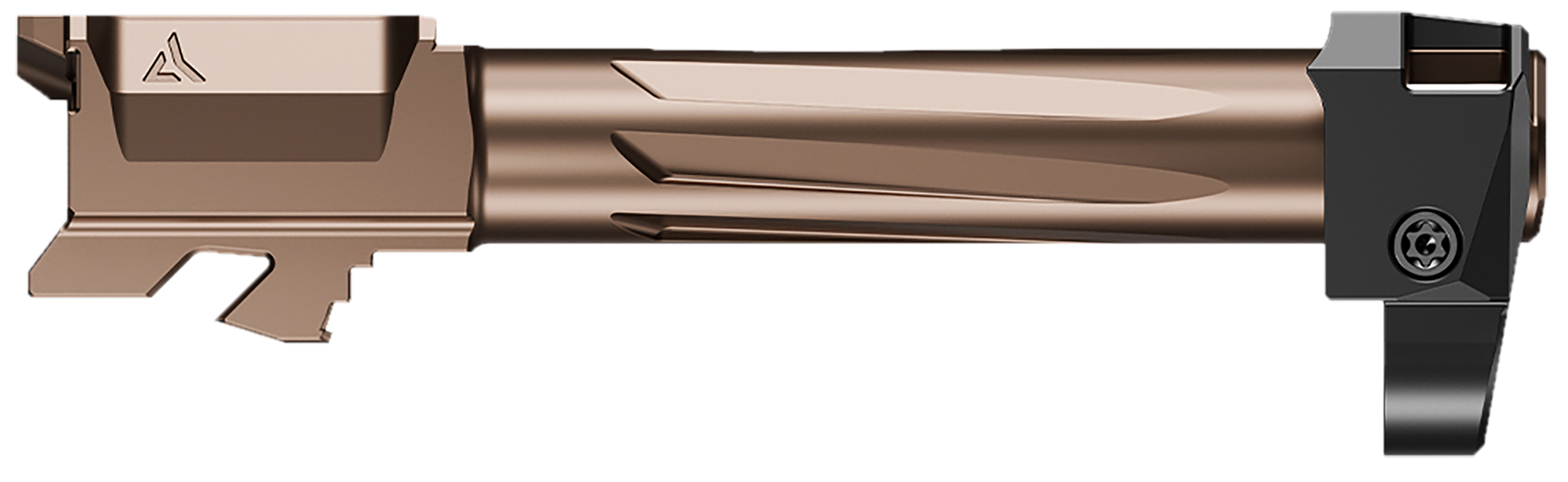 Radian Weapons R0832 Ramjet & Afterburner Combo 9mm Luger Compatible w/Glock 19 Gen5, Bronze Stainless Steel