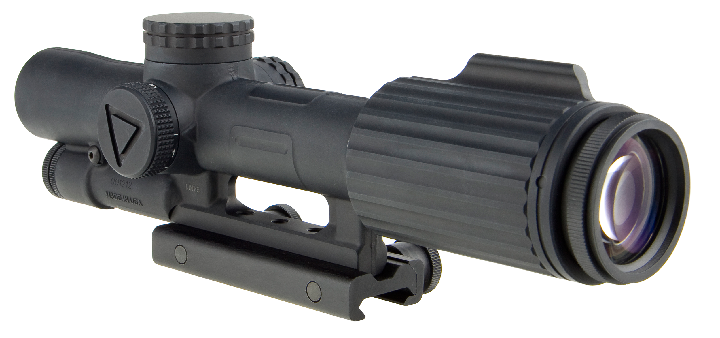 Trijicon 1600005 VCOG Black Hardcoat Anodized 1-6x 24mm LED Illuminated Red Horseshoe Dot w/Crosshair 308 175gr Reticle