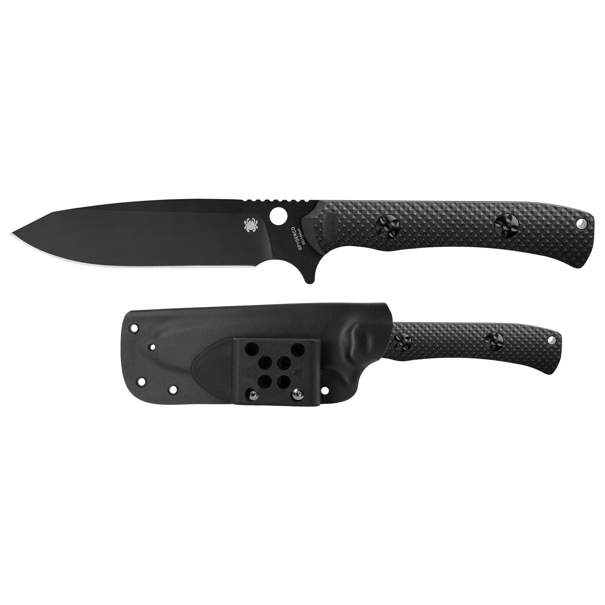 SPYDERCO SKOLI 4.68" BLK/BLK SHEATH