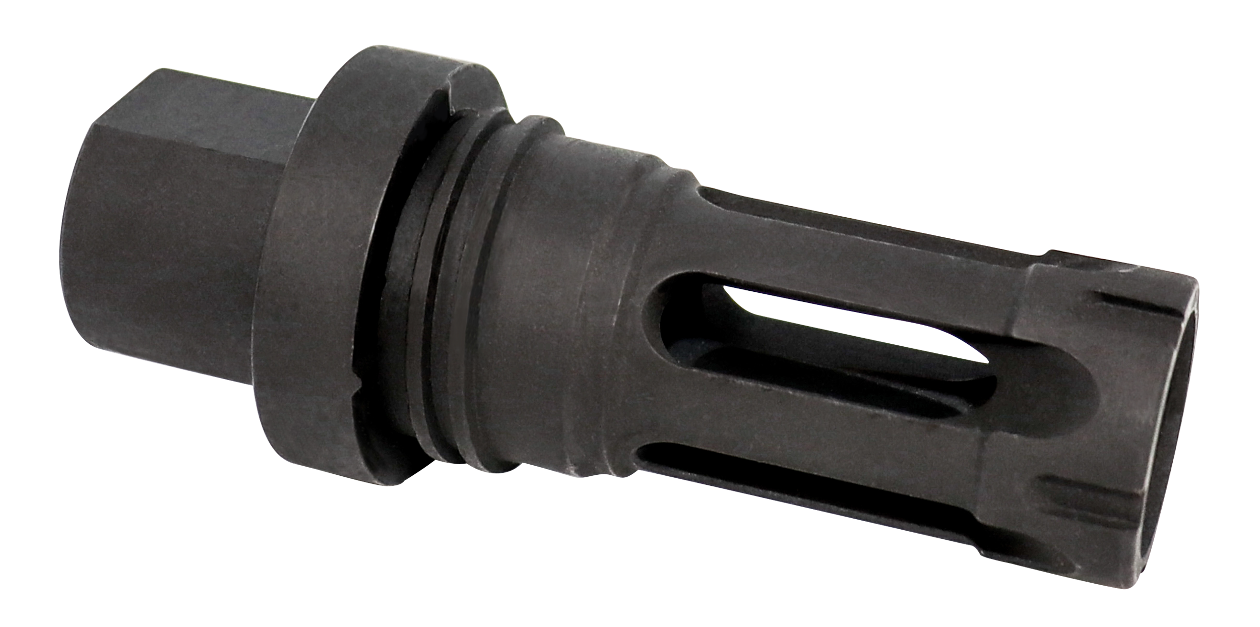Yankee Hill 4302AKA Phantom Q.D. Flash Hider Black Steel with M14x1 LH Threads for 30 Cal AK-Platform