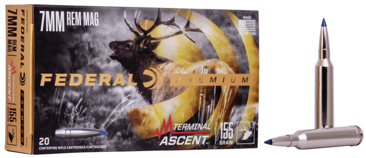 Federal P7RTA1 Premium Terminal Ascent 7mmRemMag 155gr 20 Per Box/10 Case