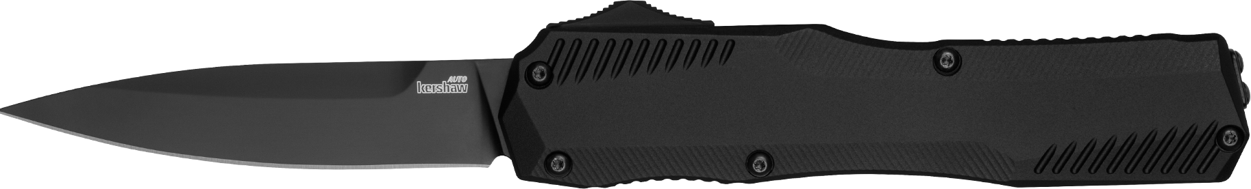 Kershaw 9000BLK Livewire  Automatic 3.30" OTF Spear Point Plain Black DLC CPM MagnaCut Steel Blade, Black Anodized Aluminum Handle, Includes Pocket Clip