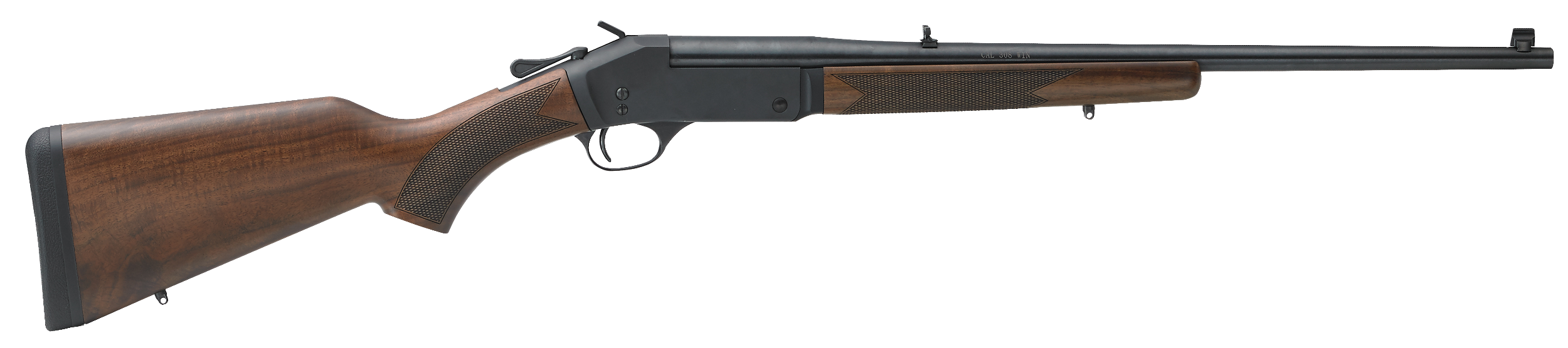 Henry H015357 Single Shot 38 Special or 357 Mag Caliber with 1rd Capacity, 22" Barrel, Overall Blued Finish & American Walnut Stock, Right Hand (Full Size)