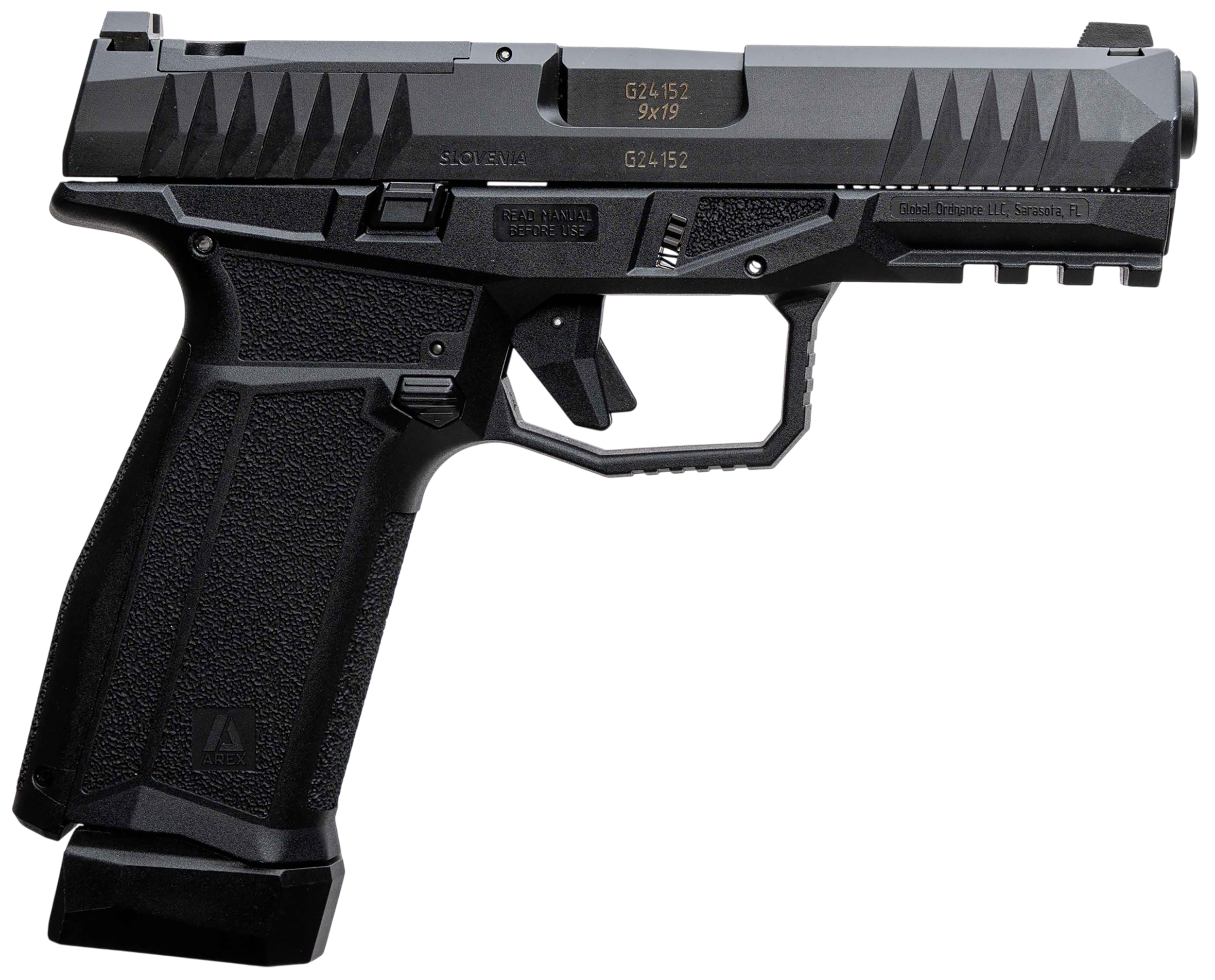 AREX 815537023954 Delta M Gen2 9mm Luger 17+1 4" Black Barrel, Black Nitride Optic Cut/Serrated Slide, Black Frame, Ambidextrous