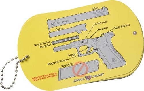 REAL AVID GLOCK FIELD GUIDE FOR GLOCK MAINTENANCE CARDS