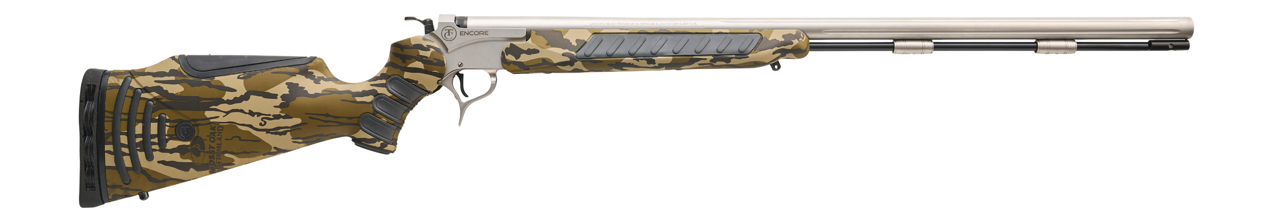 Thompson Center Arms, LLC 6107R Encore Prohunter XT 50 Cal 209 Primer 28" Stainless Stainless Barrel & Receiver, Mossy Oak Bottomland Synthetic Stock
