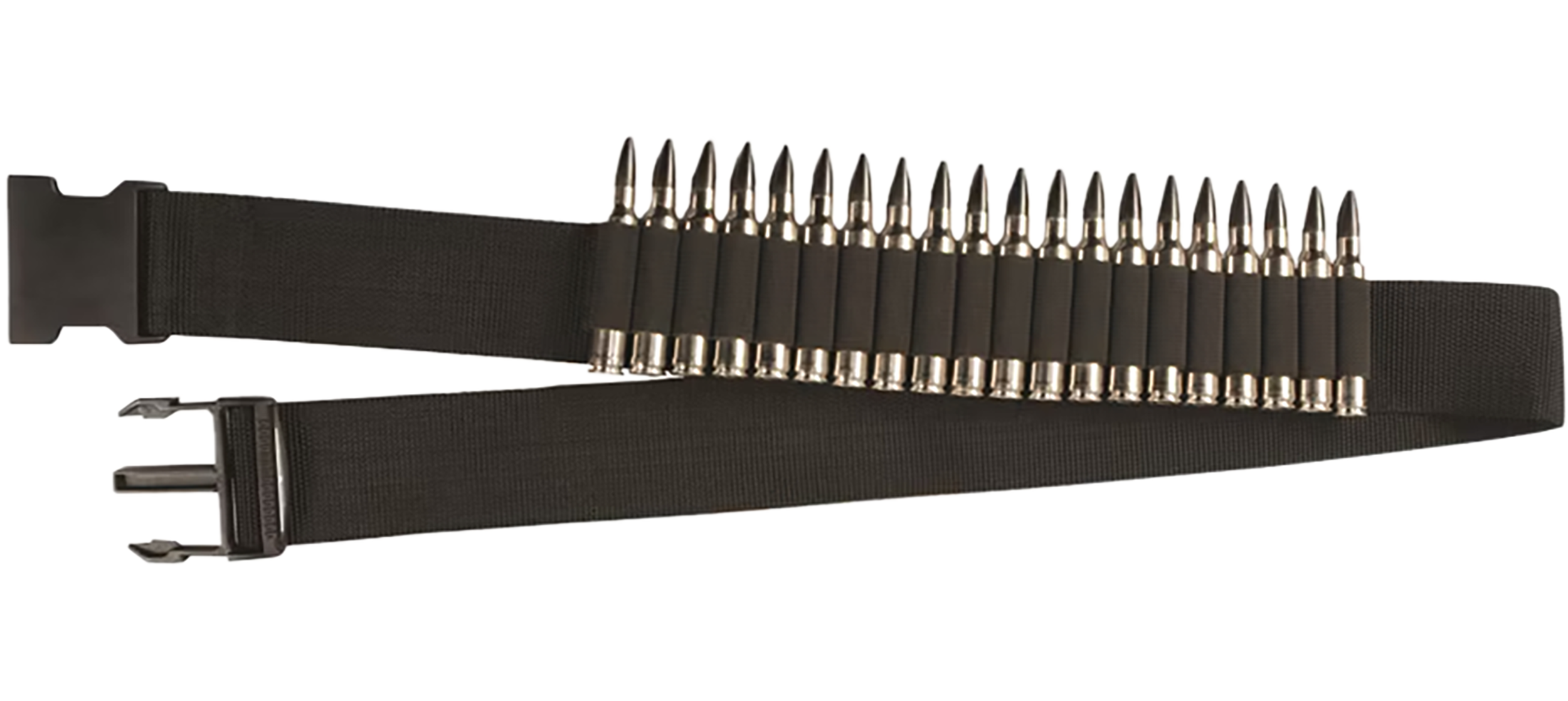 Hunters Specialties 00682 Rifle Shell Belt  Black Nylon Webb 20rd Waist Mount