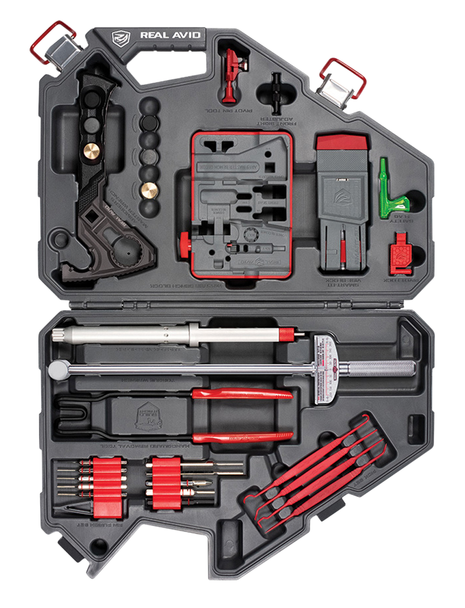Real Avid AVAR15AMK Armorer's Master Kit AR15 Gray/Red Multiple