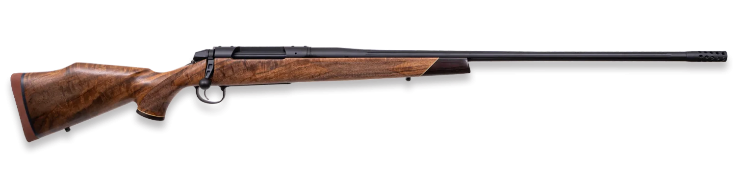 Weatherby 3WASD65PPR4B 307 Adventure SD Full Size 6.5 PRC 3+1 22" + 2" Graphite Black Cerakote Fluted Threaded Barrel, Graphite Black Cerakote Stainless Steel Drilled & Tapped Receiver, Walnut Fixed S