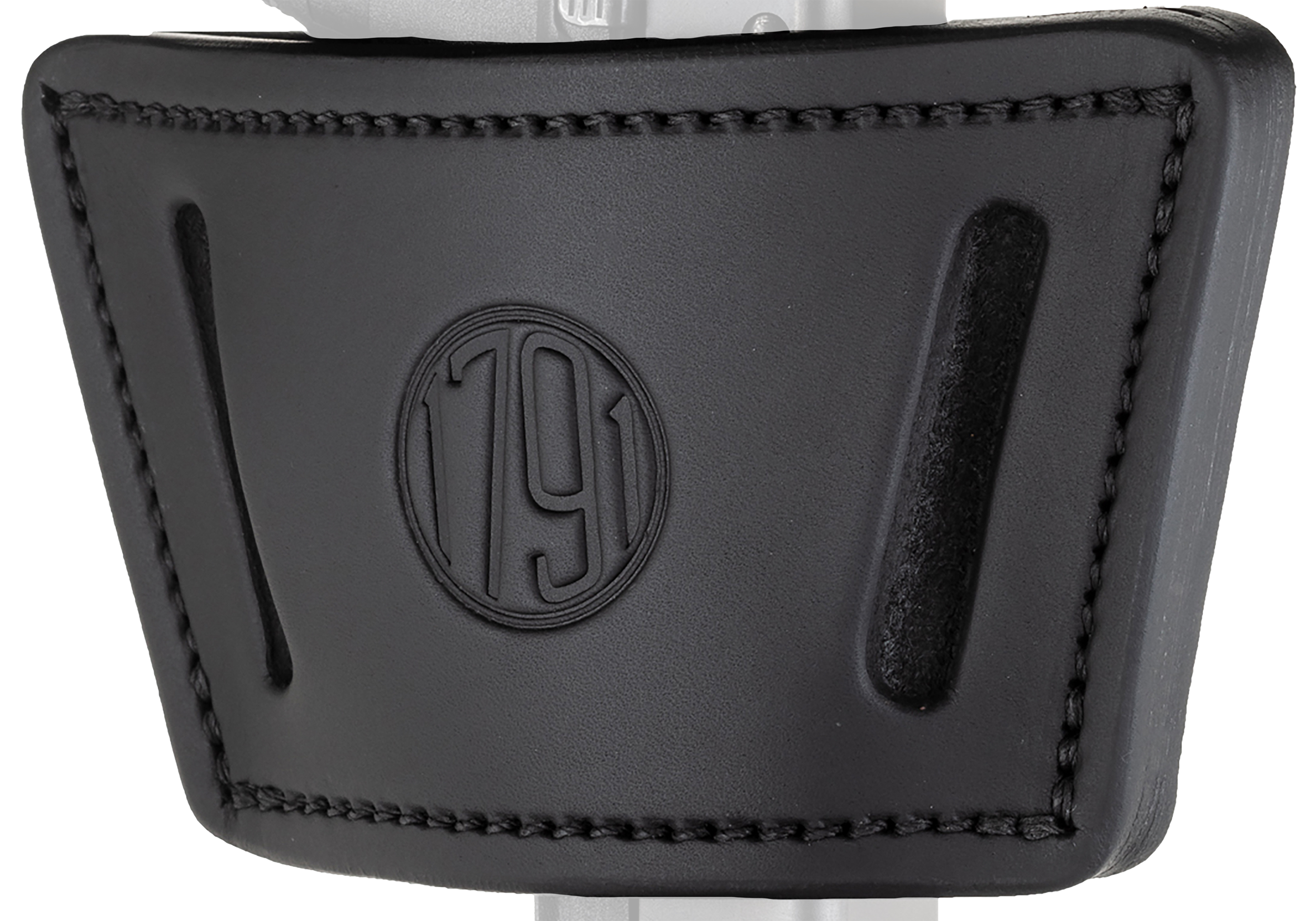 1791 Gunleather UIWXSBLA UIW Max  IWB/OWB Black Leather Belt Clip Fits Most Mid-Large Frame Autos with Rail, Laser & Light Ambidextrous