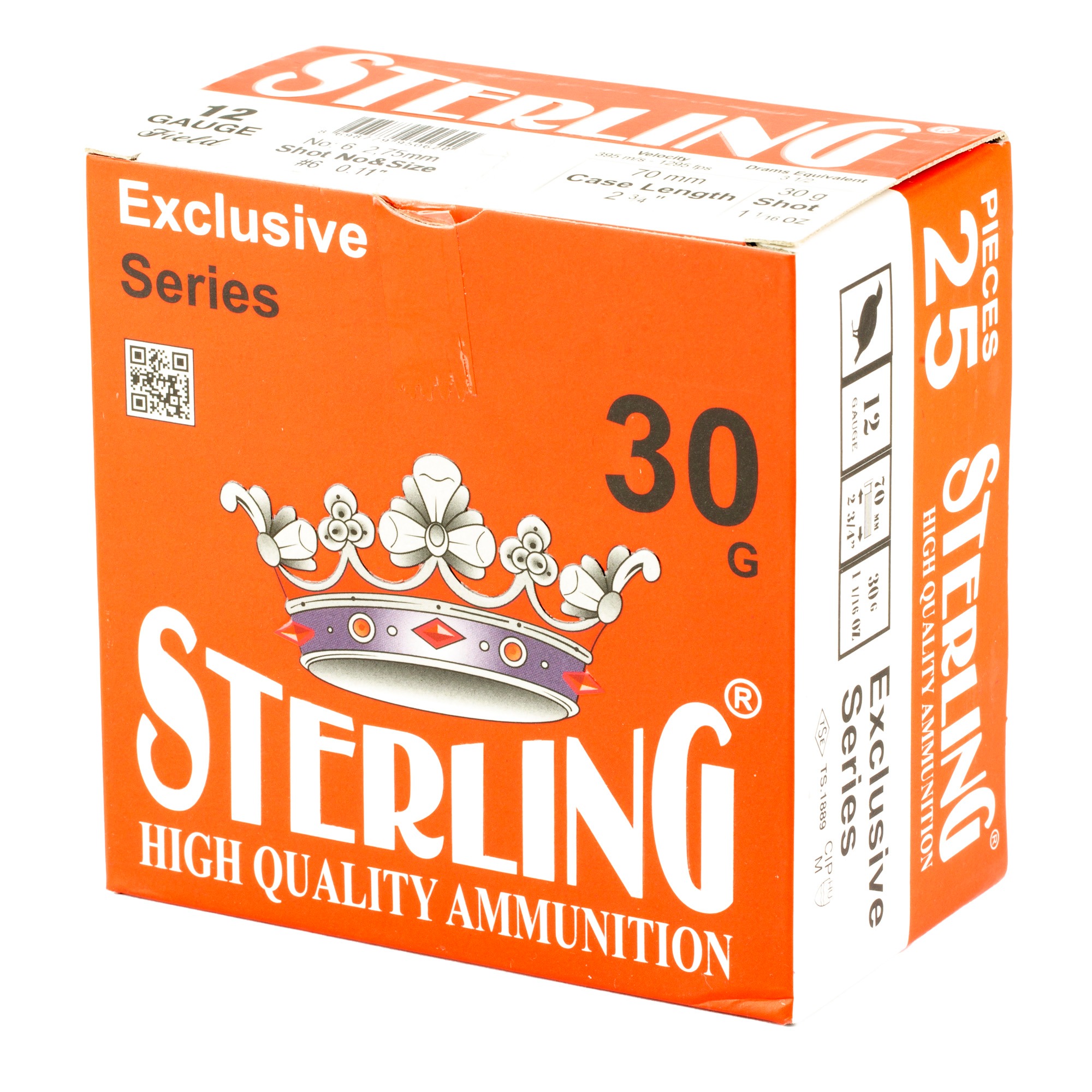 STERLING EXCLSV 12GA 2.75" #6 25/250
