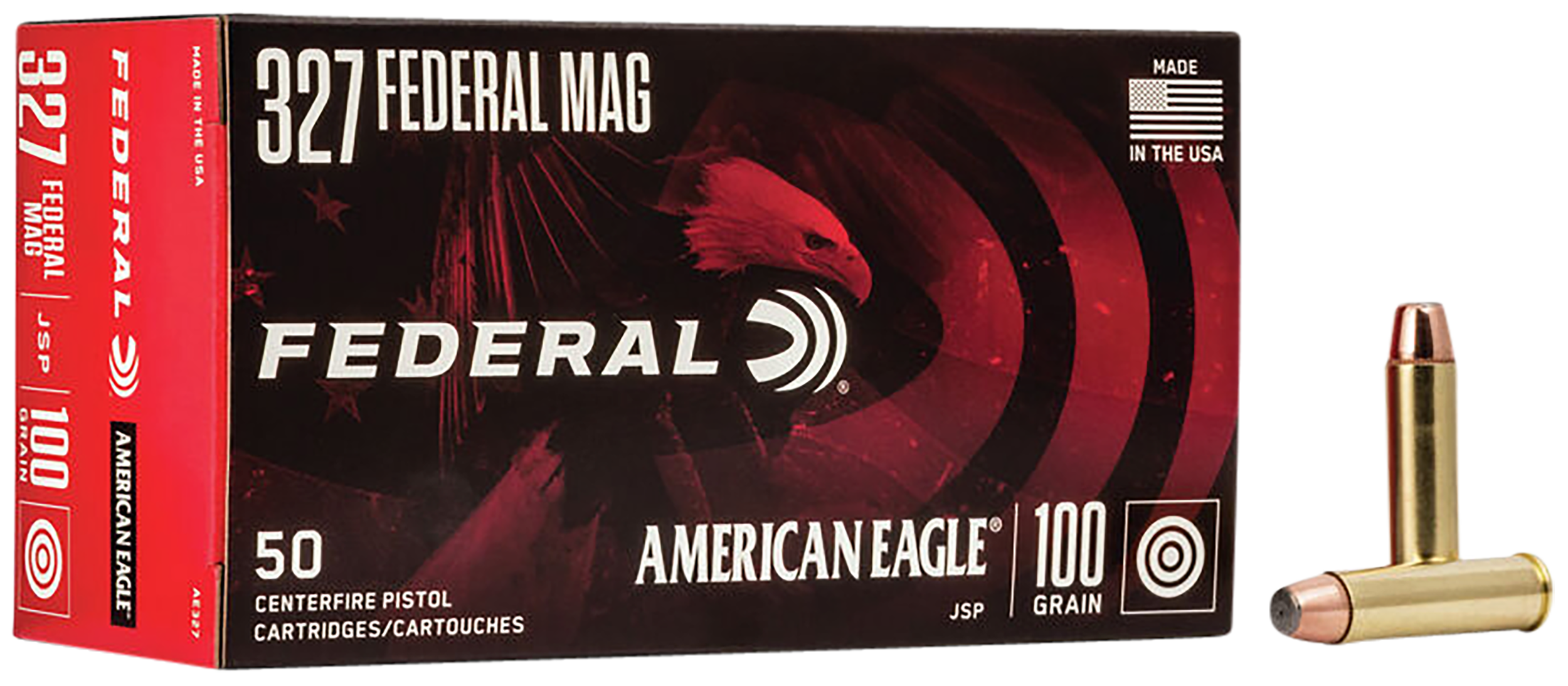 Federal AE327 American Eagle Handgun 327FederalMag 100gr Soft Point 50 Per Box/20 Case