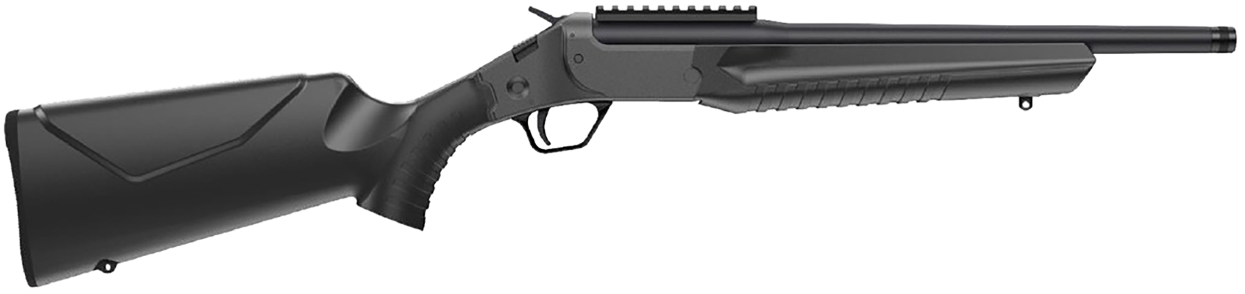 Rossi LWC357MBK LWC 357 Mag 1rd 16.50" Black Oxide Threaded Barrel, Black Picatinny Rail Steel Receiver, Black Fixed Synthetic Stock