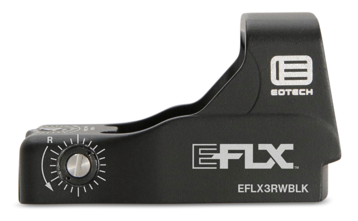 Eotech EFLX3RWBLK EFLX Mini Reflex Sight Matte Black 1 x 3 MOA Red Dot