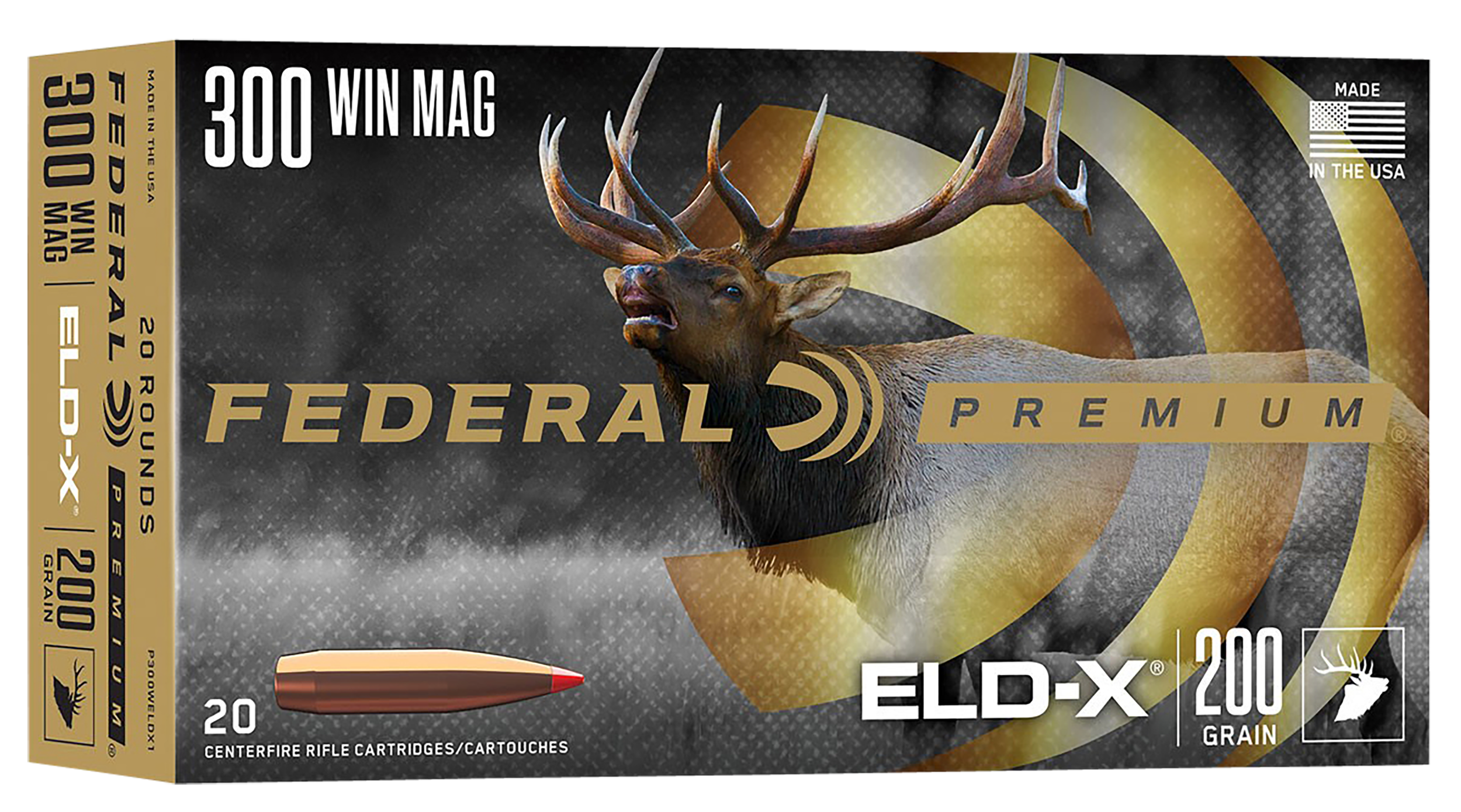 Federal P300WELDX1 Premium ELD-X 300WinMag 200gr 20 Per Box/10 Case
