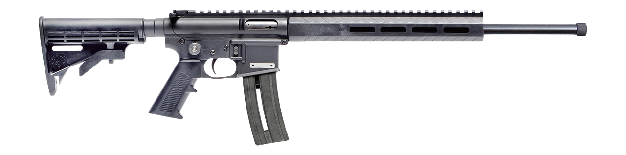 Mountain Billy Gun Lab MBGL-GOAT15-TB-1-HC Goat-15 Helium 22 LR 10+1 16" Black Threaded Barrel, Black Polymer Receiver w/Picatinny Rail, M-LOK Handguard, Black Adj 7 Position Polymer Buttstock, Black