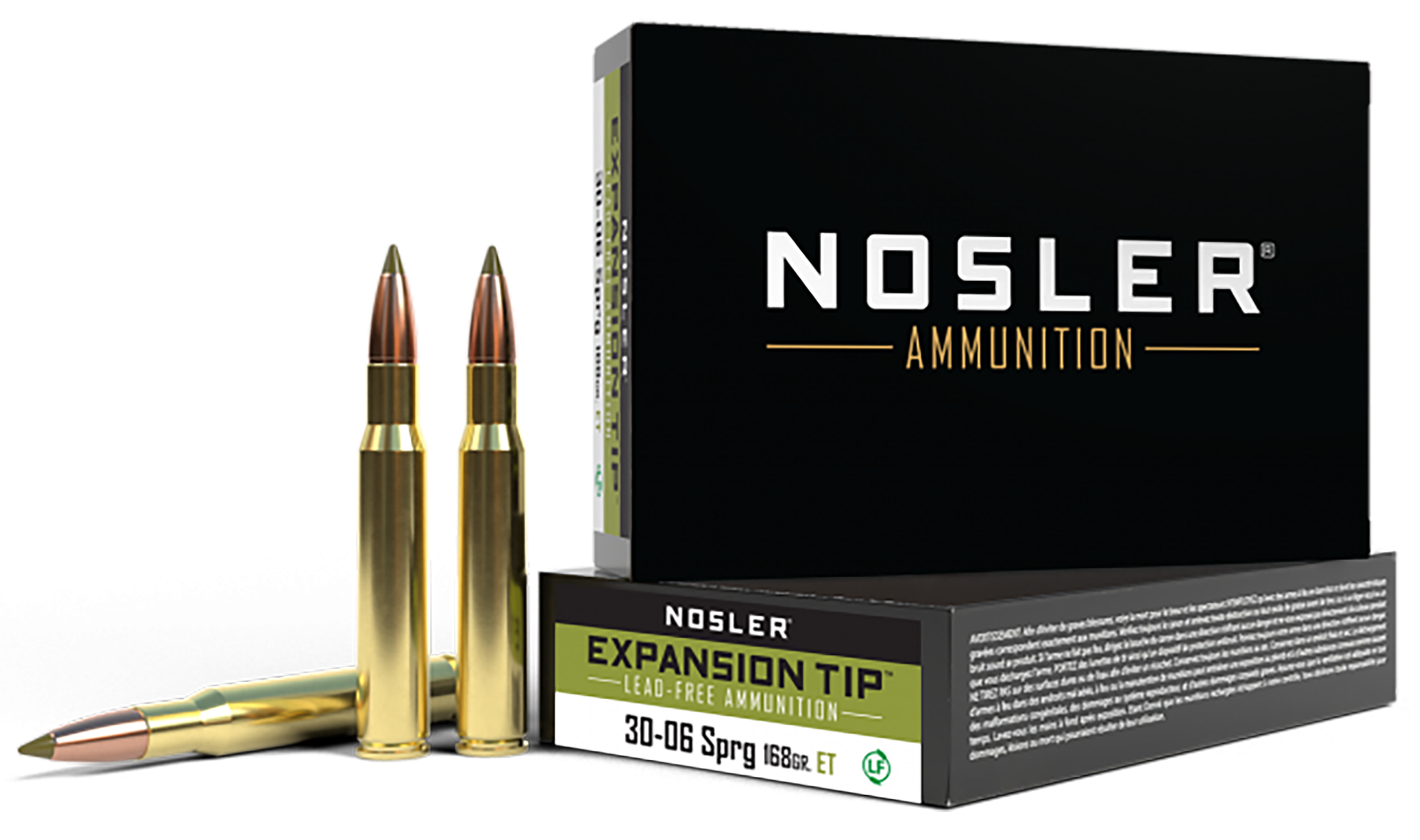 Nosler 40036 E-Tip 30-06Springfield 168gr E Tip Lead Free 20 Per Box/10 Case