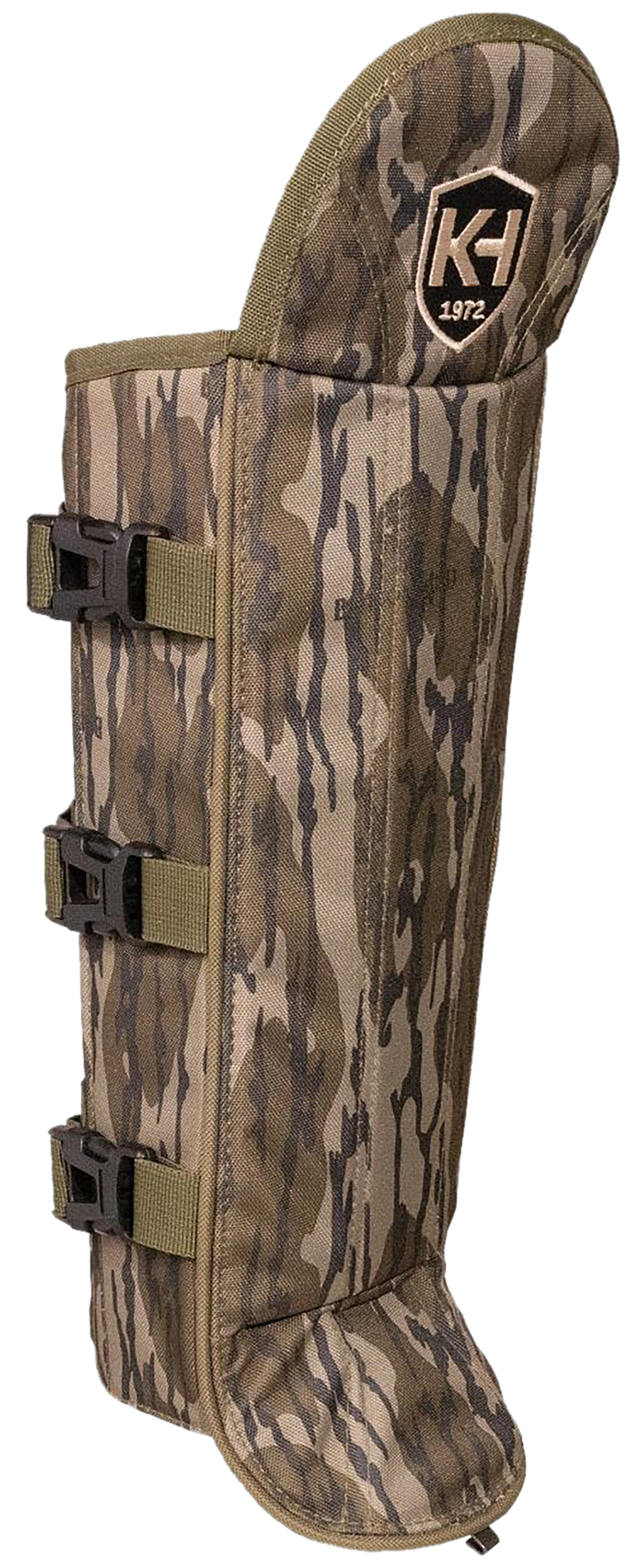 Moultrie KHT0216 Snake Gaiters Mossy Oak Bottomland Polycarbonate Adjustable Straps