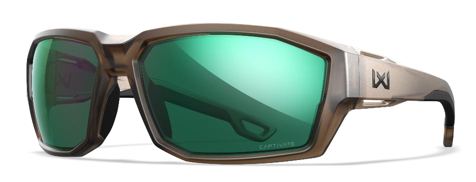 Wiley X Alpine Captivate Polarized Green Mirror Shooting Glasses