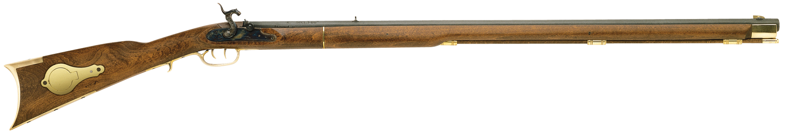 Traditions R2040 Deluxe Kentucky Rifle  50 Cal Percussion 33.50" Blued Barrel Hardwood Stock Double Set Trigger