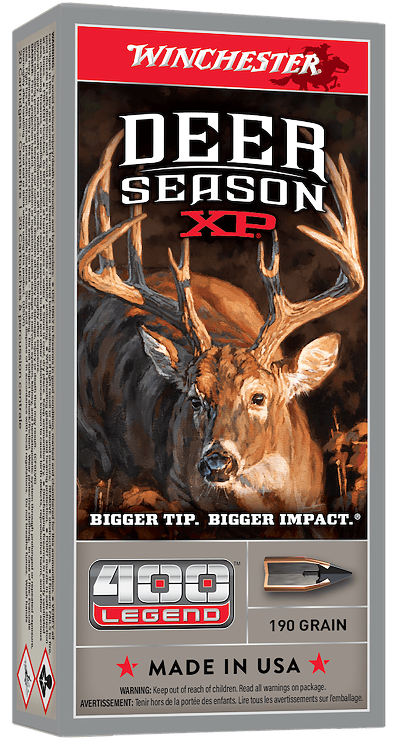 Winchester Ammo X400DS Deer Season XP  400Legend 190gr 20 Per Box/10 Case