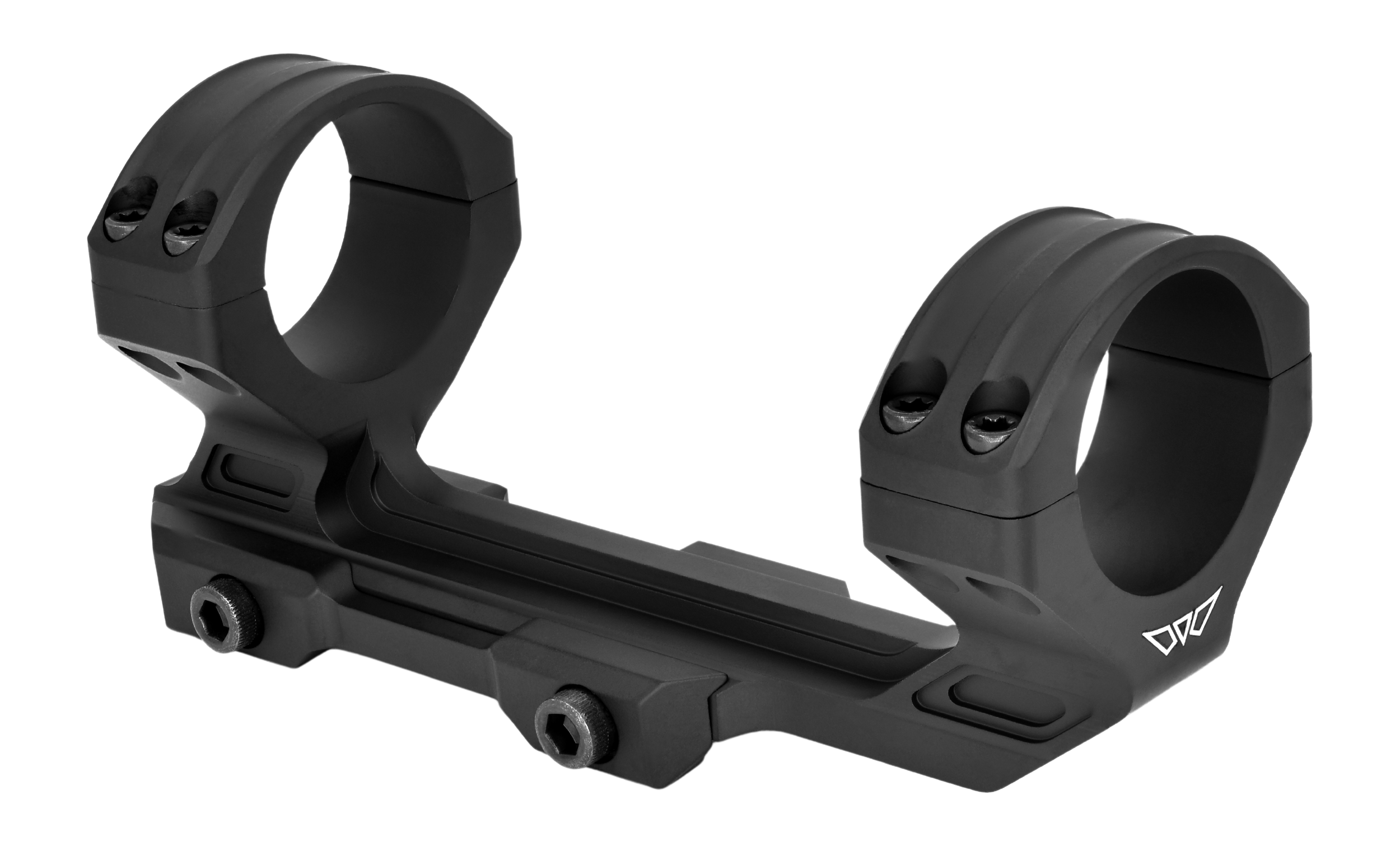 Warne 8550M HyperLite  Black Aluminum 1" Tube Medium Maxima/Weaver/Picatinny