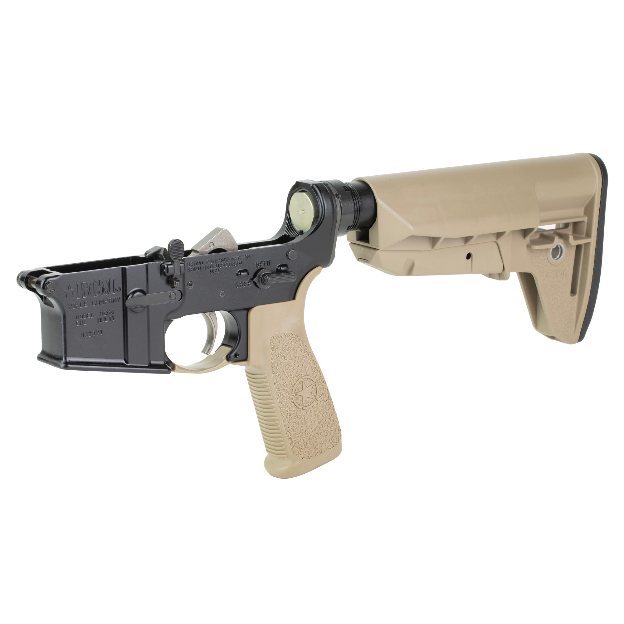 BCM CMPLT LWR W/SOPMOD 2 WB FDE BLEM