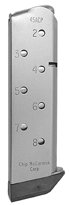 CMC Products MMG45FS8P Match Grade  8rd 45 ACP Fits 1911 Government Stainless/Black