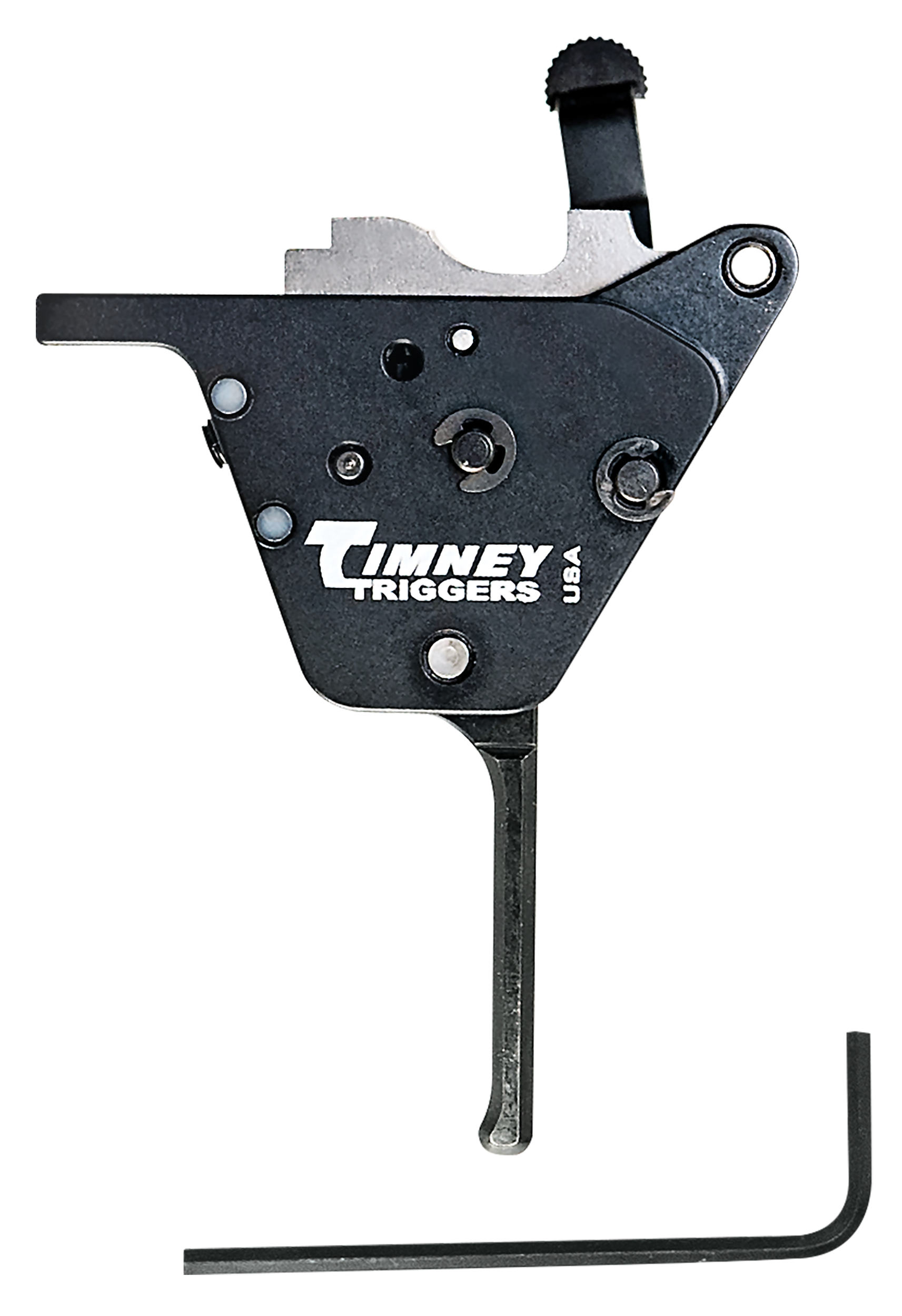 Timney Triggers CZ457ST Replacement Trigger  Straight Trigger with .10-2 lbs Draw Weight & Black Oxide Finish for CZ 457