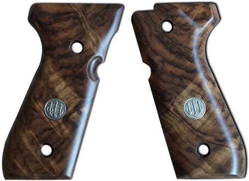 BERETTA 92/96 DELUXE GRIPS GRADE 3 WALNUT CHECKERED