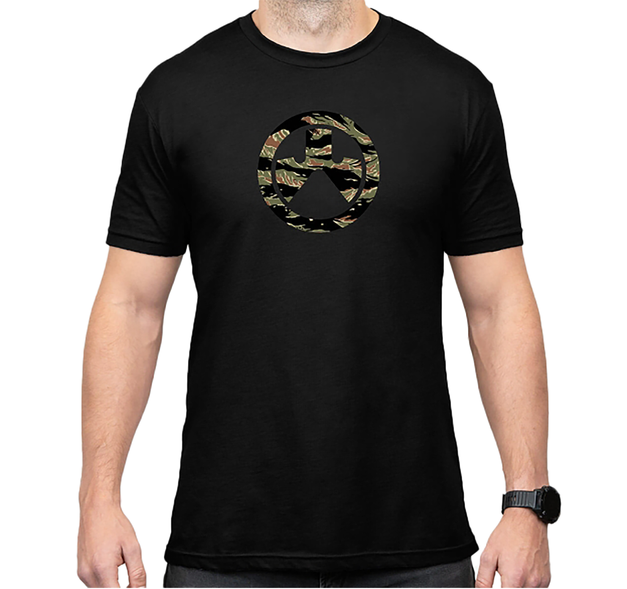 Magpul MAG1292-001-2XL Tiger Stripe Icon  Black Cotton/Polyester Short Sleeve 2XL