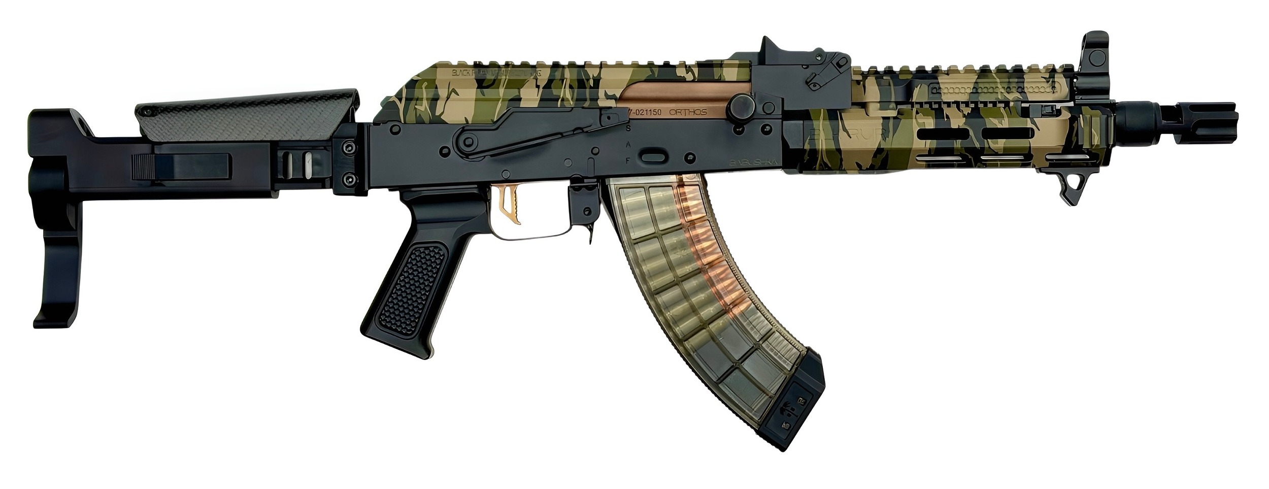 BABUSHKA AK PISTOL WOODLAND 7.62X39 10.5