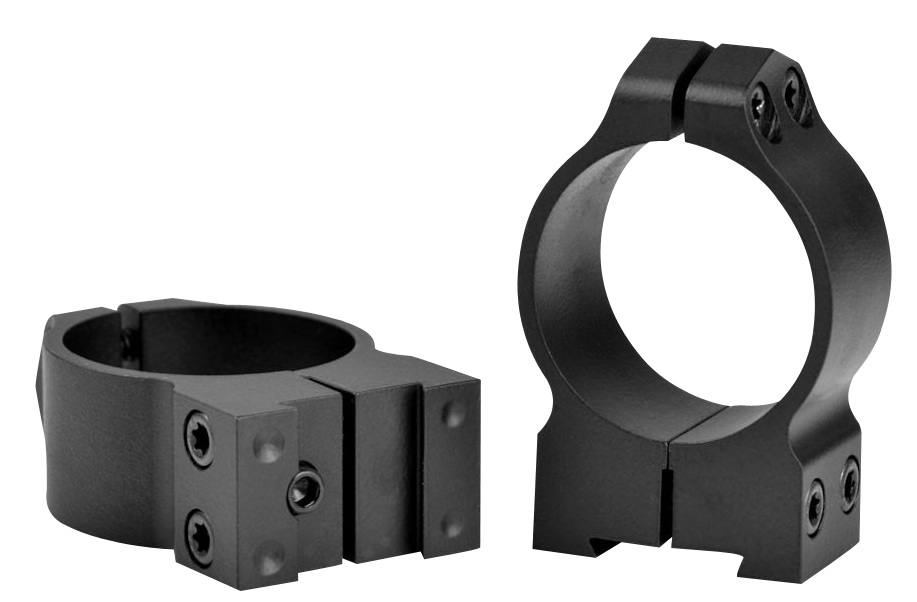 Warne 14B1M Maxima Matte Black Steel 30mm Tube Medium Vertical Split Dovetail, 0 MOA Fits CZ 527