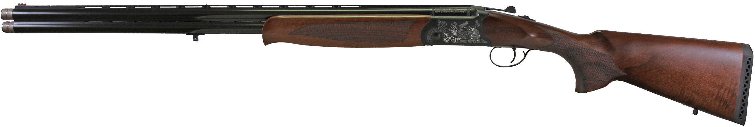 Iver Johnson Arms IJ60020 IJ600  20 Gauge Break Open 3" 2rd 28" Over/Under Vent Rib Barrel, Matte Black Chromed w/Engraving Steel Receiver, Fixed Walnut Checkered Wood Stock & Forend