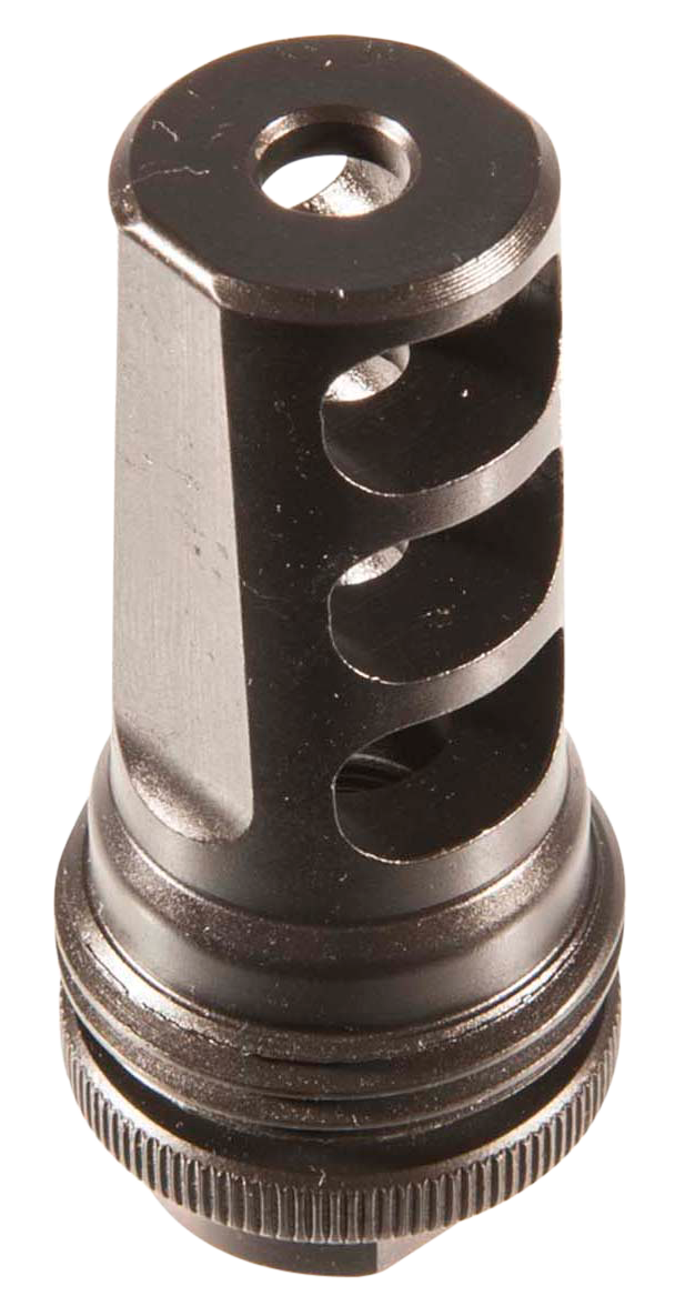 SilencerCo AC142 ASR Muzzle Brake Black Steel with 1/2"-28 tpi Threads for 5.56x45mm NATO
