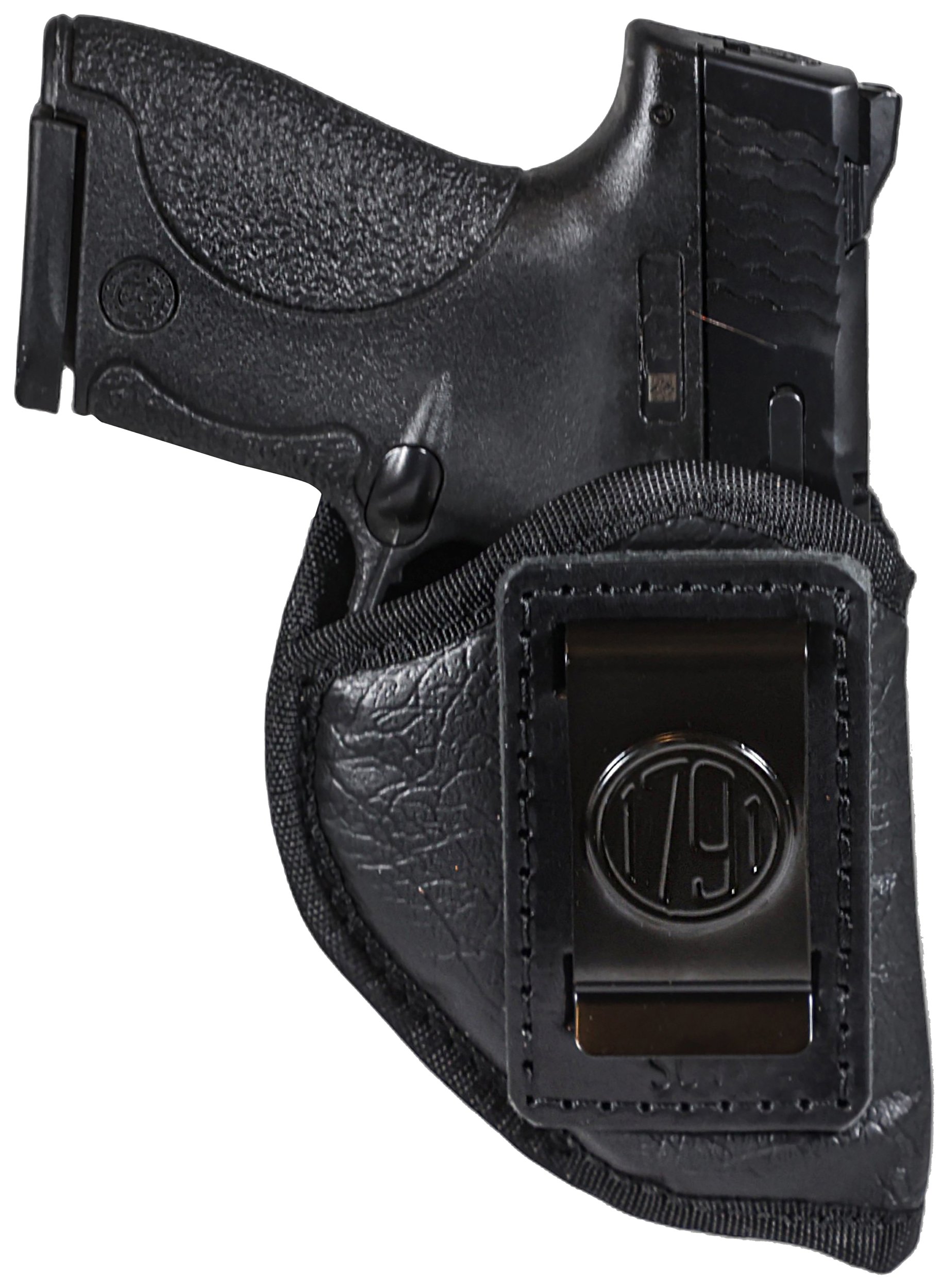 1791 Gunleather ECOSC1BLKR  Sub-Compact IWB Small Black Right Hand