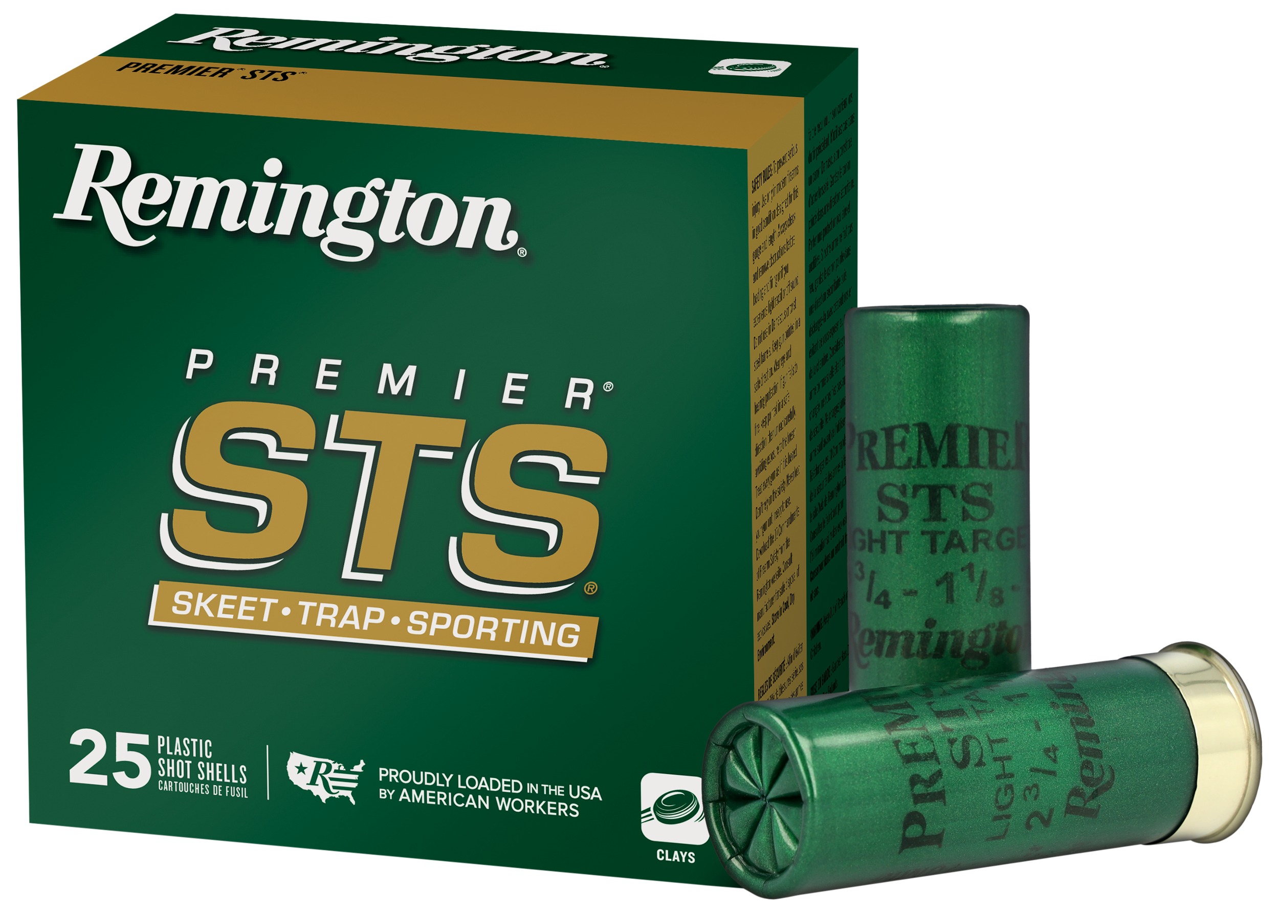 Remington Ammunition 20252 Premier STS  12 Gauge 2.75" 1 1/8 oz 8 Shot 25 Per Box/ 10 Cs