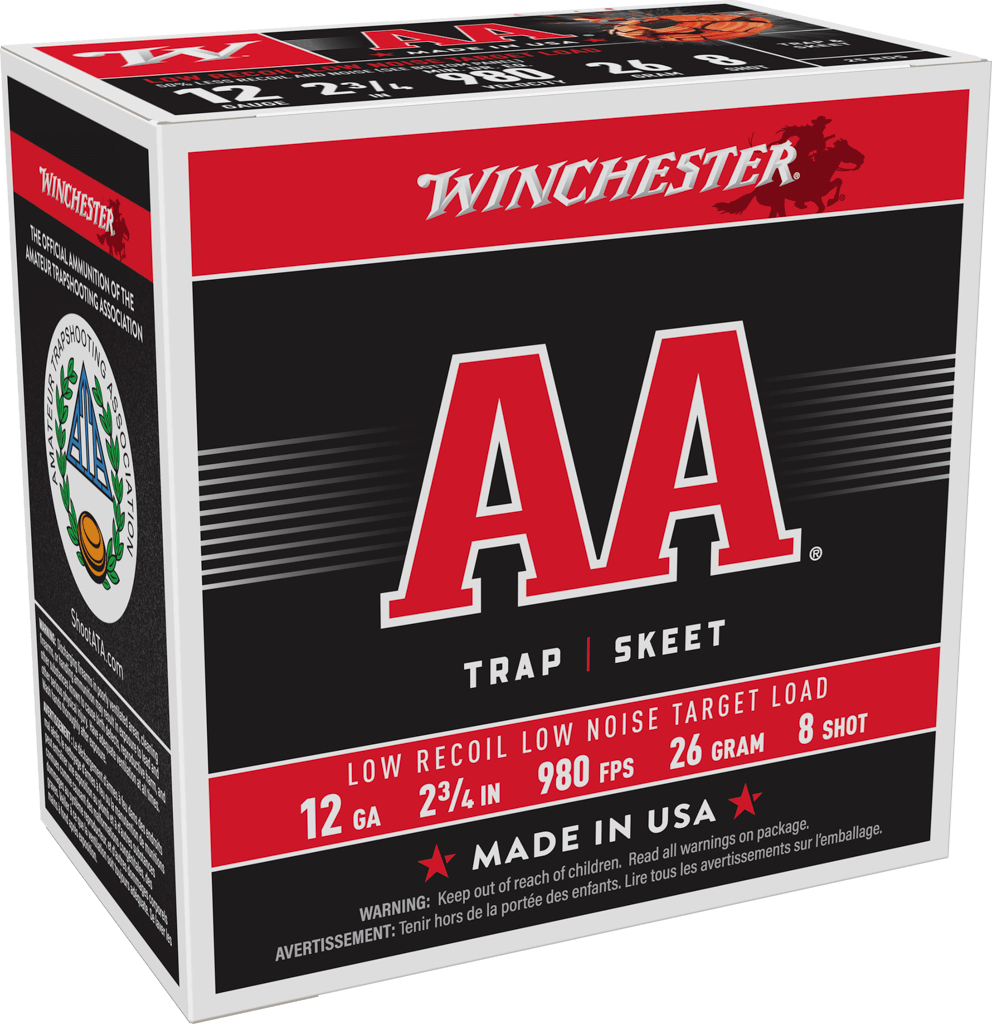 Winchester Ammo AA12FL8 AA Low Recoil 12Gauge 2.75" 26Gram 8Shot 25 Per Box/10 Case