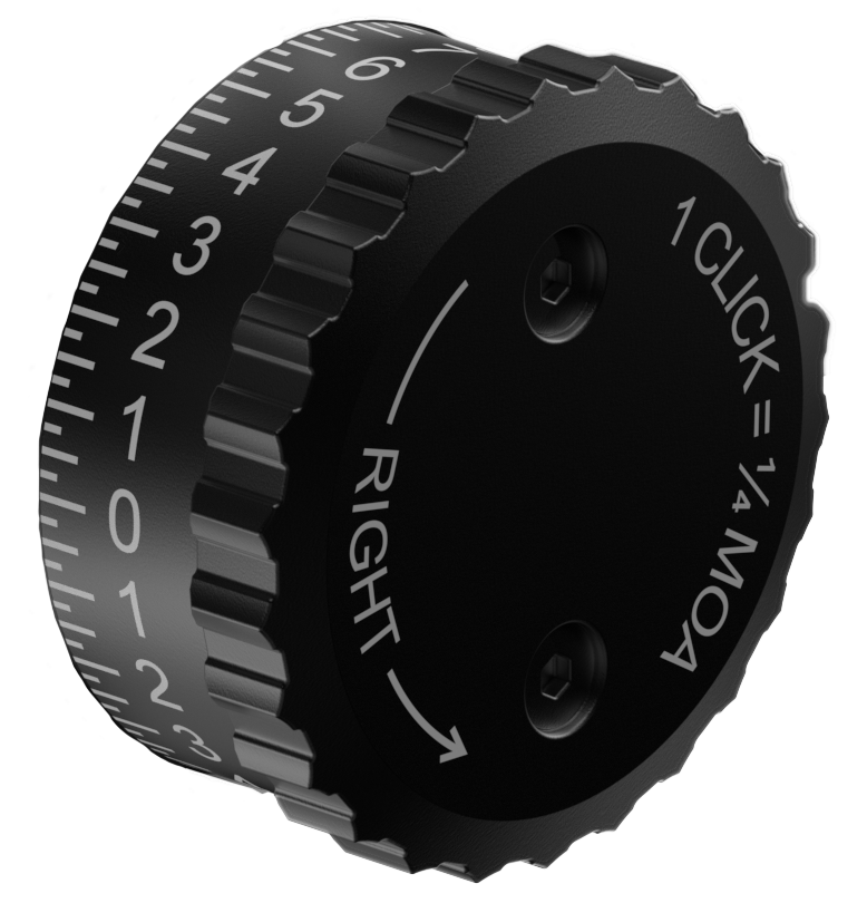 Burris 626403 Knob Synergy Advanced Exposed Windage Black Aluminum Compatible w/ Fullfield Rifle Scope