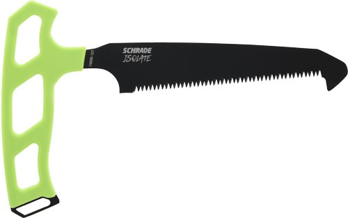 SCHRADE KNIFE ISOLATE LARGE BONE SAW 5" SK5 BLACK/GREEN
